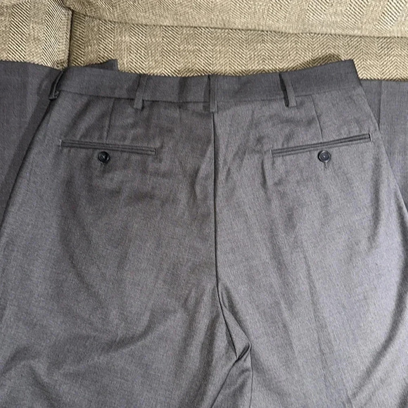 NWT KENNETH COLE REACTION SMOOTH SAILING FLAT FRONT 34X34 HTR GRAY DRESS PANT - Picture 5 of 8